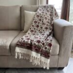off-white-maroon-floral-handblock-jute-sofa-throw