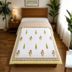 yellow-pink-floral-jaipuri-hand-quilted-reversible-razai
