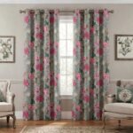 ornate-floral-lattice-hand-block-printed-duck-cotton-curtains-pair