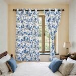 teal-multicolor-floral-hand-block-printed-duck-cotton-curtains-pair