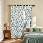 aqua-blue-mini-floral-hand-block-printed-duck-cotton-curtains-pair