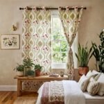 green-pink-traditional-hand-block-printed-duck-cotton-curtains-pair