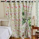 green-pink-botanical-hand-block-printed-duck-cotton-curtains-pair