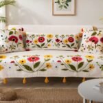 vibrant-gerbera-daisy-vine-heavy-embroidered-jute-cotton-sofa-cover
