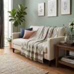 cream-olive-blue-geometric-floral-handblock-jute-sofa-throw