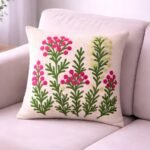 pink-green-wildflower-tufted-cotton-cushion-cover