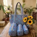 blue-stripe-red-dot-quilted-cotton-tote-bag-utility-pouch-set
