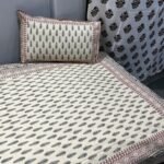 cream-brown-chevron-tree-motif-hand-block-single-bedsheet