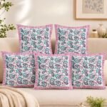 magenta-striped-border-paisley-kalka-hand-block-print-cotton-cushion-cover-24x24