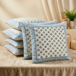 sky-blue-daisy-flower-floret-pattern-hand-block-print-cotton-cushion-cover-24x24