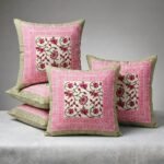 rose-pink-floral-arabesque-vine-hand-block-print-cotton-cushion-cover-24x24