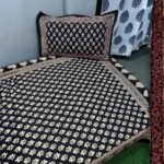 midnight-black-beige-floral-buti-hand-block-single-bedsheet