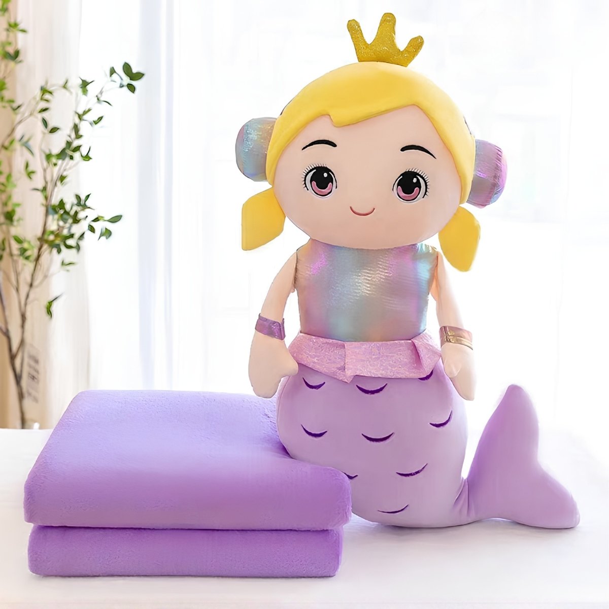 purple-mermaid-toy-cum-blanket-pillow-for-kids