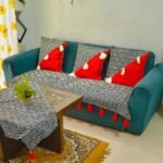 concentric-diamond-ikat-boho-tailored-custom-sofa-cover-crimson-accent