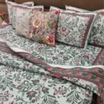 superhome-lotus-vintage-sage-botanical-floral-8-piece-pure-cotton-luxury-bedding-set