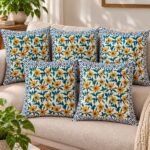 mustard-yellow-white-floral-block-print-cushion-cover-set-of-5