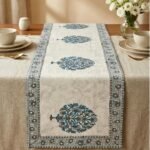 slate-blue-tree-of-life-motif-hand-block-cotton-canvas-6-seater-table-runner-15x72
