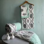 royal-palm-elephant-motif-reversible-quilted-comforter-bedsheet-set